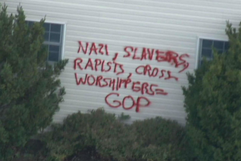 GOP-Hating Vandals Go Wild in PA